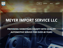 Tablet Screenshot of meyerimportservice.com